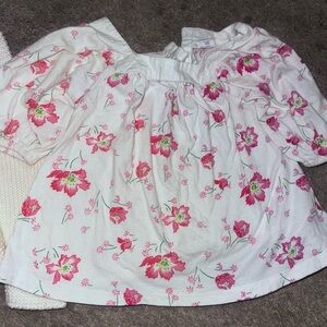 GAP Toddler Floral Blouse with Puff Sleeves